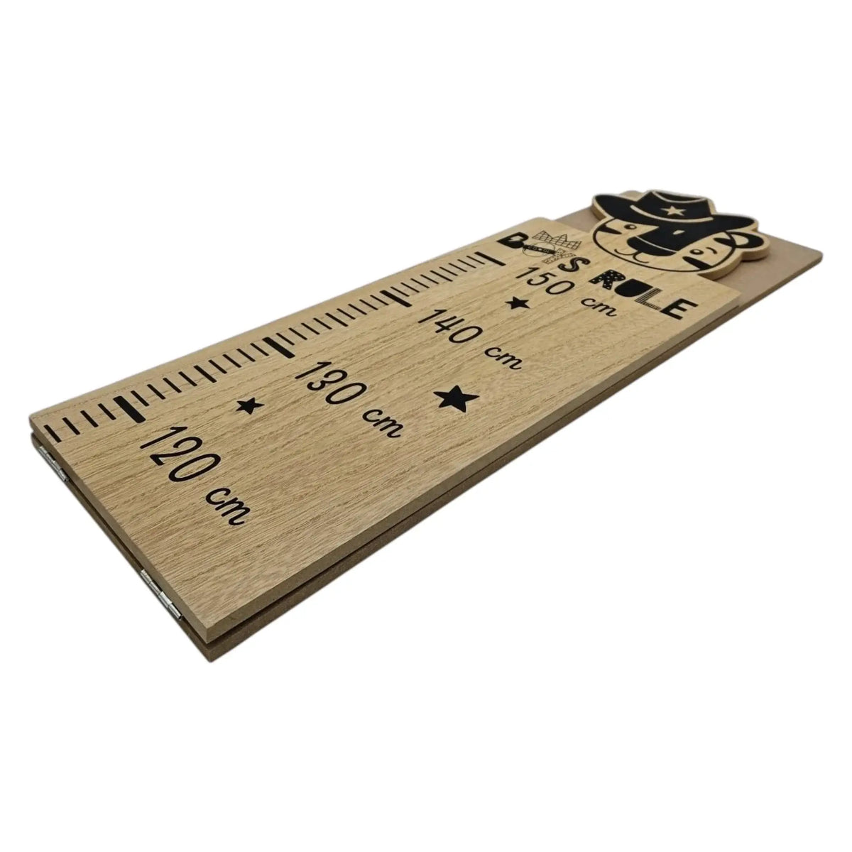 Messlatte Kinder Holz 60-150 cm Größenmesser Jungen und Mädchen Pandabär Tiger Zebra