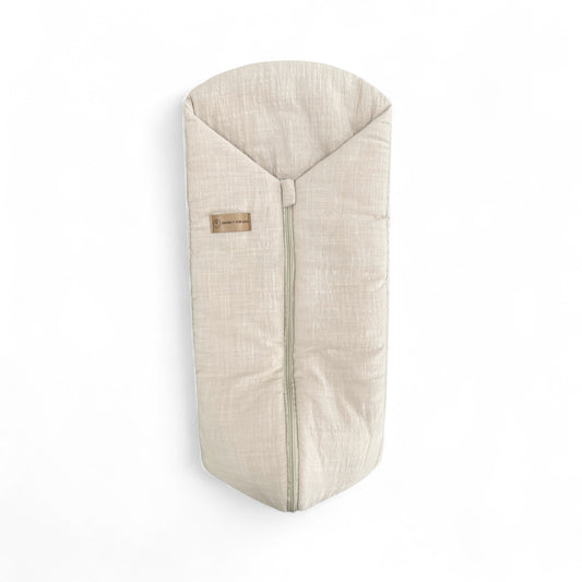 Pucksack Leinen mitwachsend - Atmungsaktiver Babyschlafsack