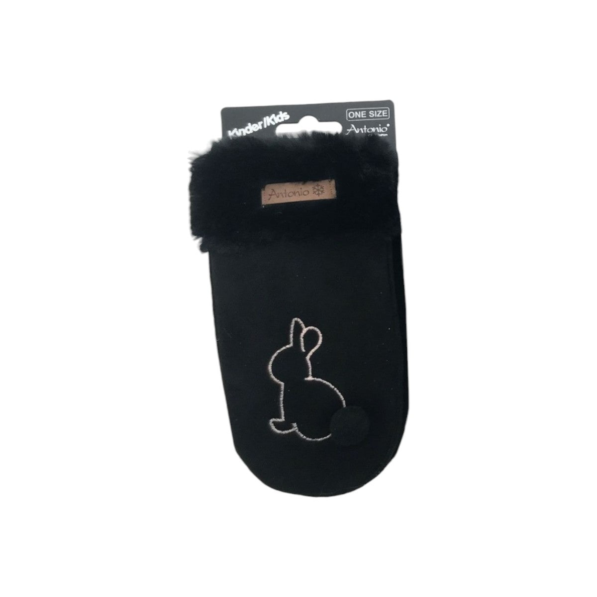 Baby Kinder Winter Suede Fäustlinge Kunstfell am Handgelenk