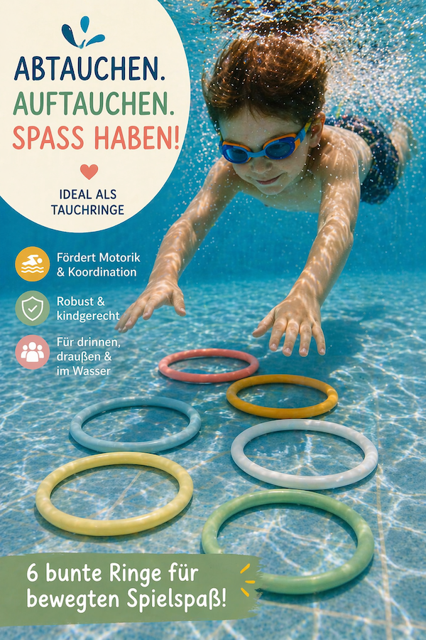 Little Loops Aktivitätsringe 6er-Set – ab 3 Jahren
