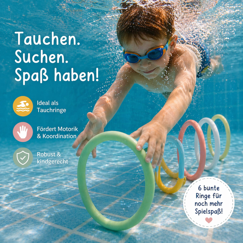 Little Loops Aktivitätsringe 6er-Set – ab 3 Jahren