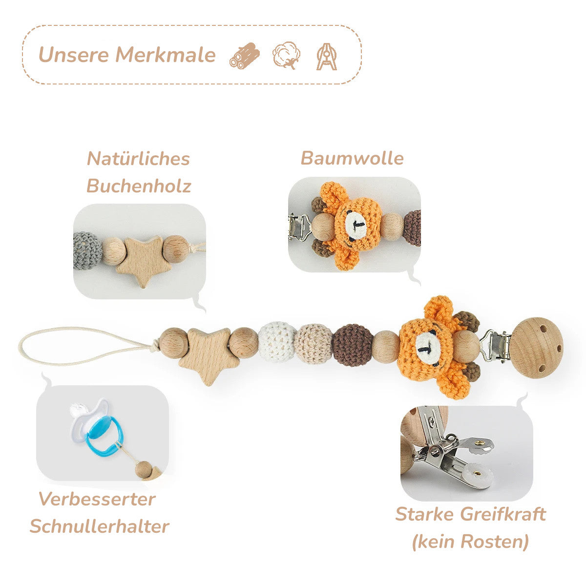 KidzzCamp Schnullerkette