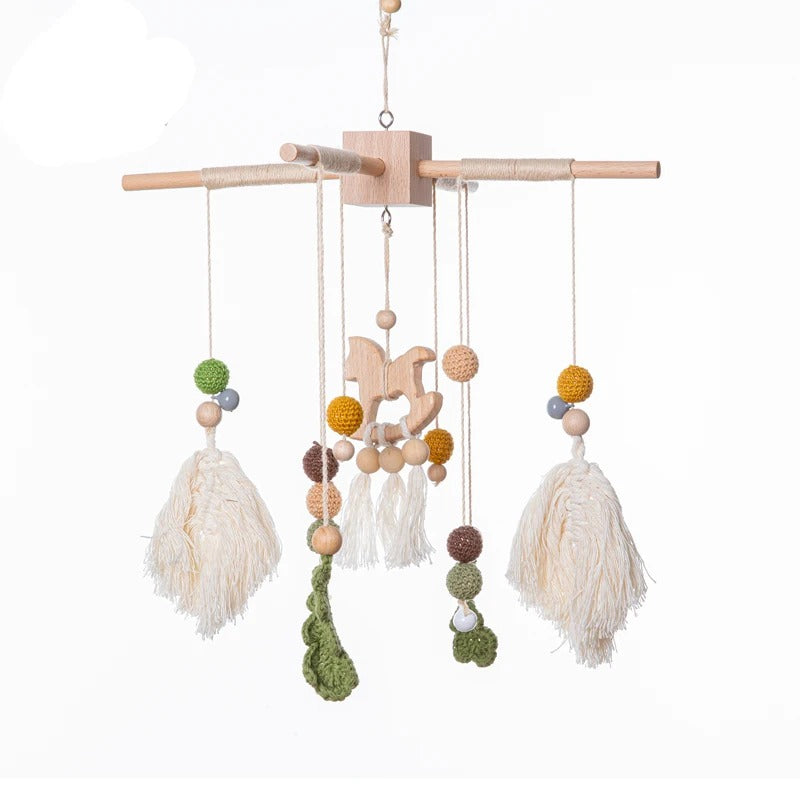 KidzzCamp Holz Mobile Babybett "Sternenhalter"