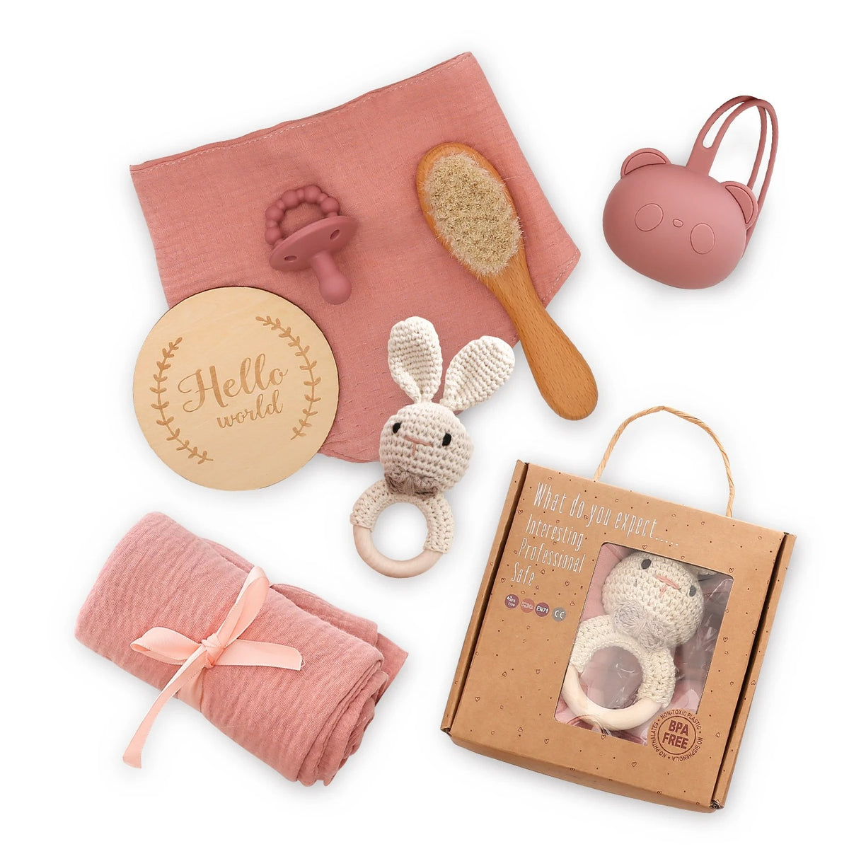 KidzzCamp Baby-Geschenkbox Schnuller 7-teilig