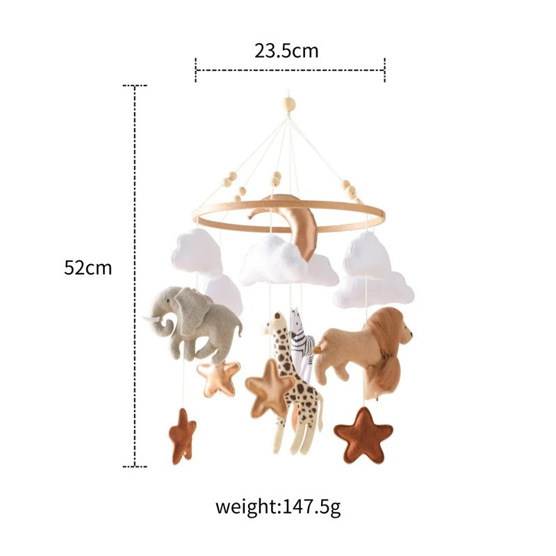 KidzzCamp Holz Mobile Babybett "Traumring"