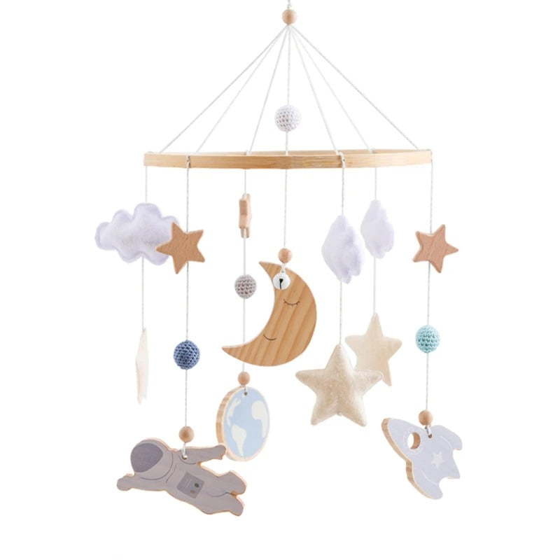 KidzzCamp Holz Mobile Babybett "Traumring"