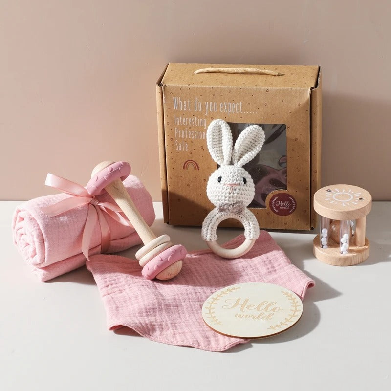 KidzzCamp Baby-Geschenkbox 6-teilig Häschen