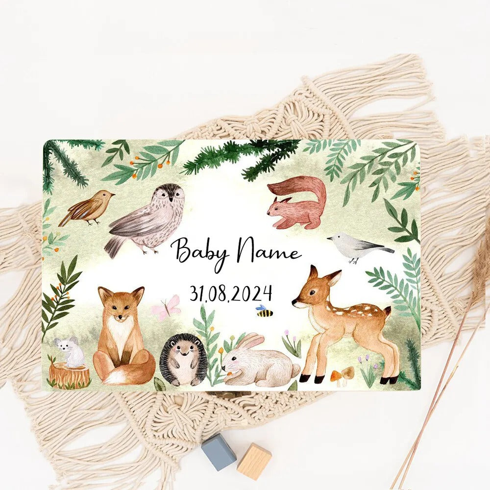 KidzzCamp Personalisierte Erinnerungsbox für Babys