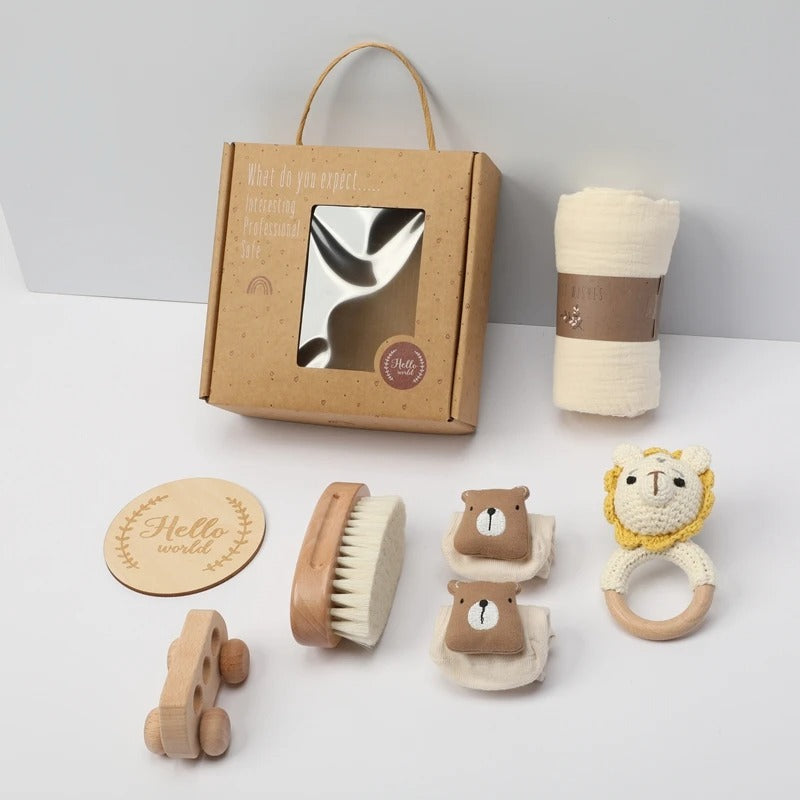 KidzzCamp Baby-Geschenkbox mit Musselintuch