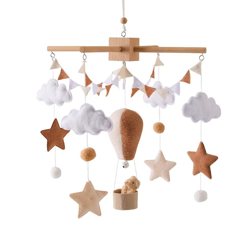 KidzzCamp Holz Mobile Babybett "Sternenhalter"