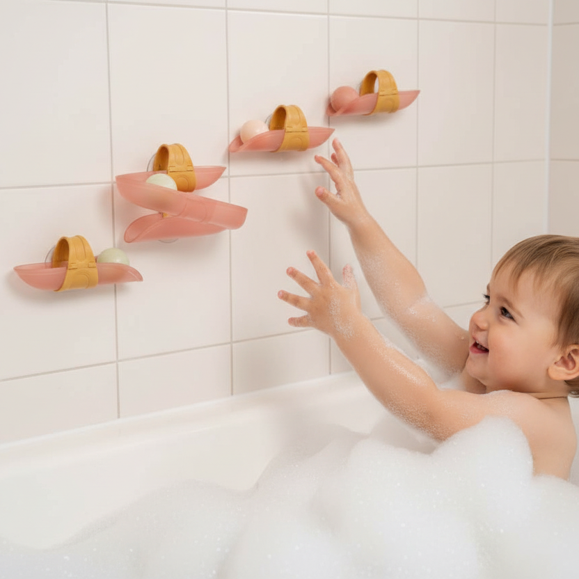 Wasserbahn für die Badewanne – Badespielzeug ab 10 Monaten