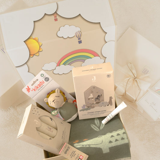 KidzzCamp – Premium Baby-Geschenkbox "Wild Crocodile"